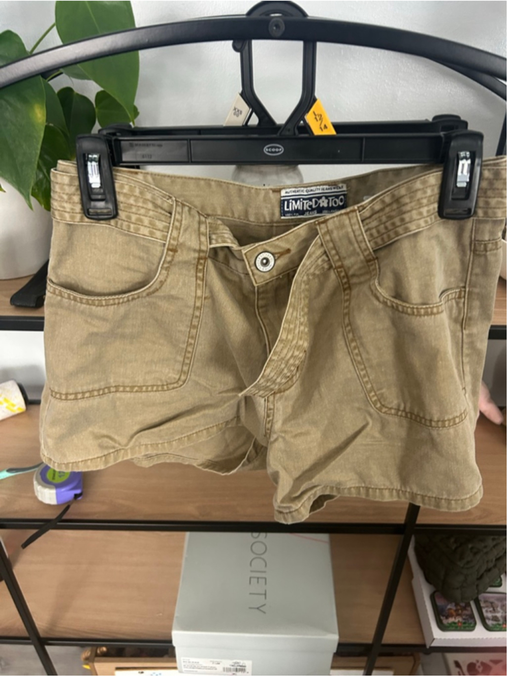 Juniors Limited Too Khaki Jean Shorts Size 5